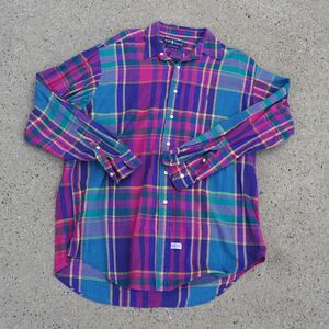 Ralph Lauren Multicolor Plaid Cotton Button Down Shirt Men’s Large L